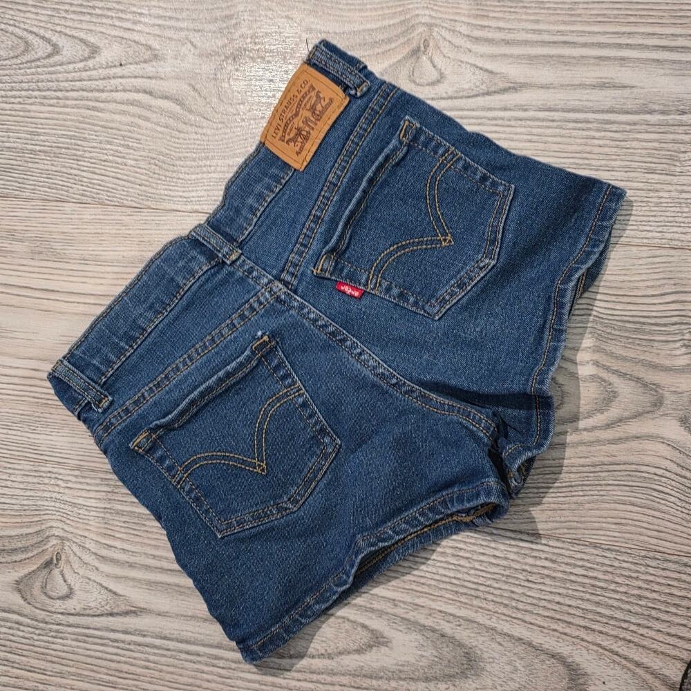 Girls Levi's Mini Mom Jean Shorts -Size 10 - Picture 2 of 3